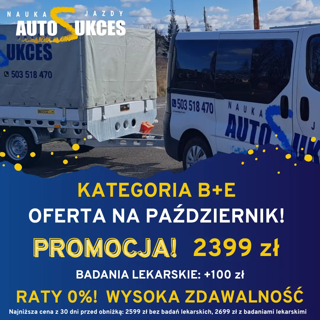prawo jazdy kat b+e Szczecin